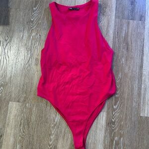 Zara Hot Pink Bodysuit